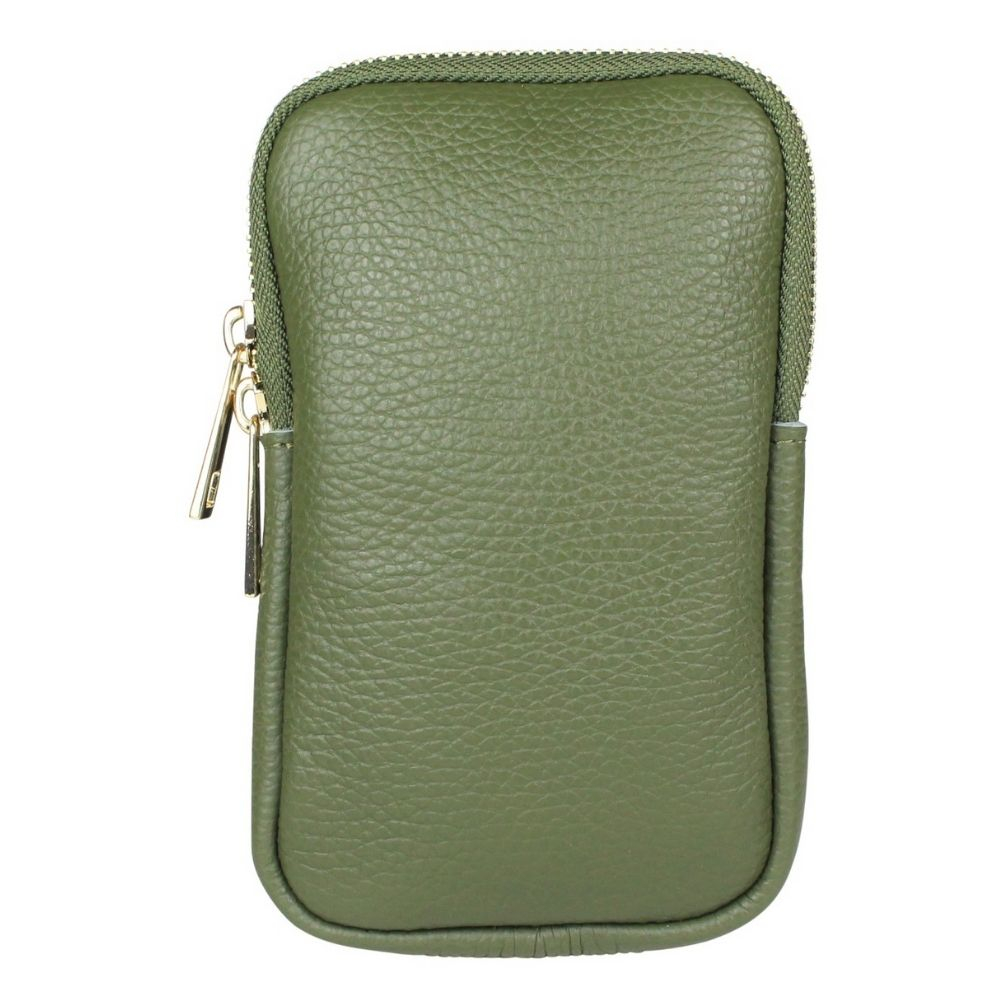 Baggyshop | Call me up Leather - Groen/Goud